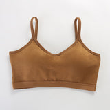 Chest Pad Camisole Sports Bra