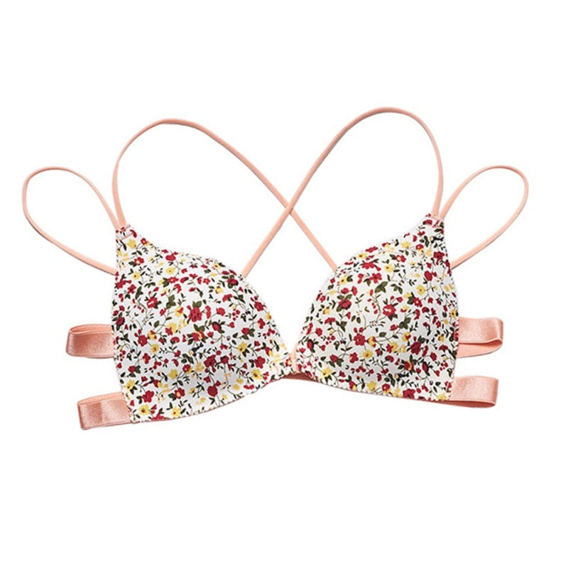 Flower Printed Bras