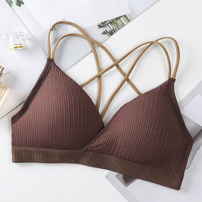 Sexy Crop Top Push Up Bra