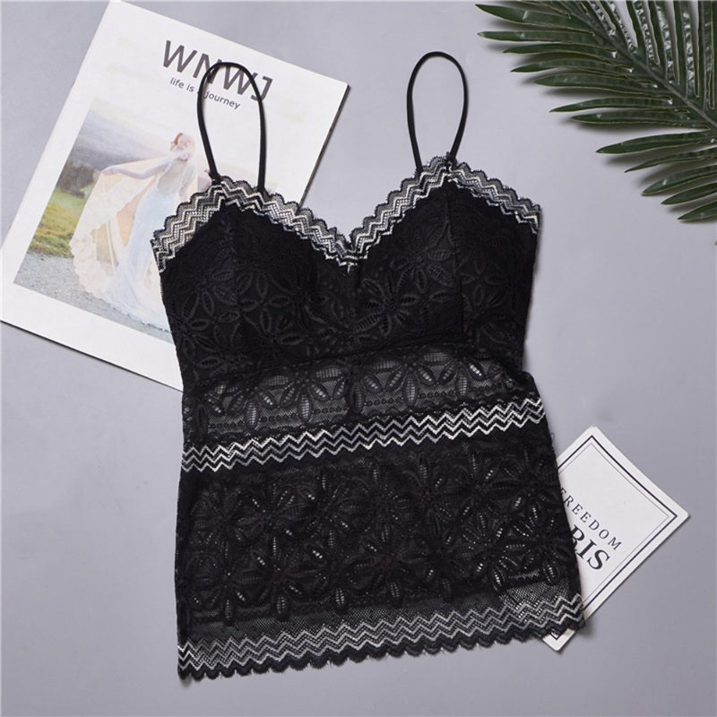 Sexy Lace Crop Tops Beauty Back Soft Bra