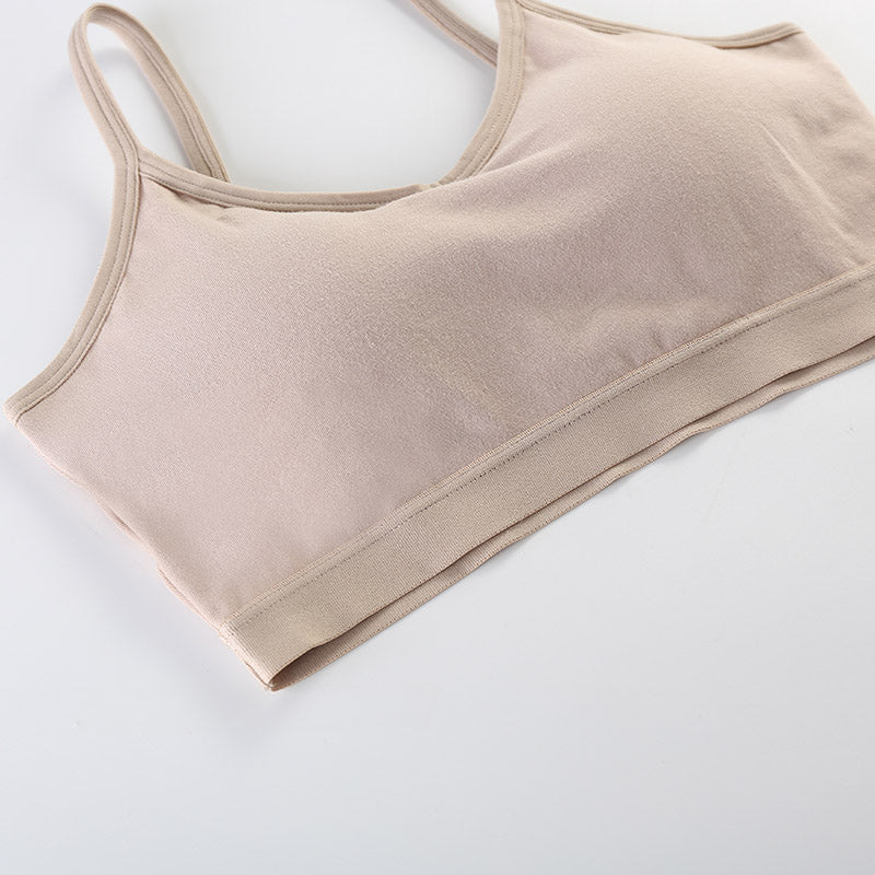 Chest Pad Camisole Sports Bra