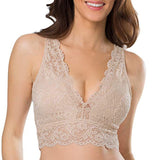 V-neck Lace Seamless Bra