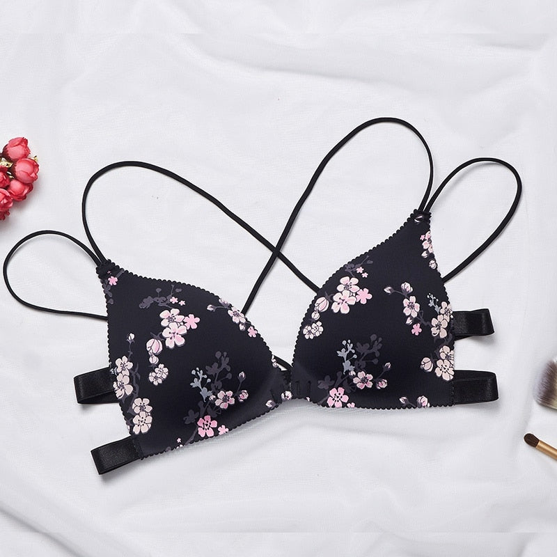 Flower Printed Bras