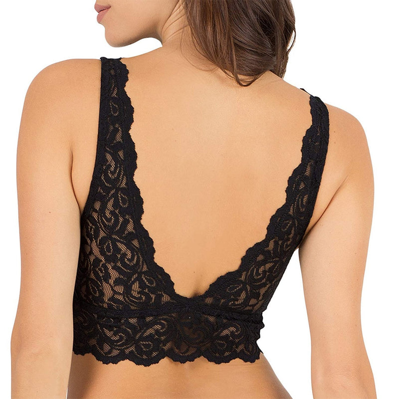 V-neck Lace Seamless Bra