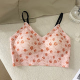 Seamless Floral Invisible Bra