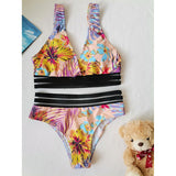 Sexy Leaves Printed Bikini 2022 Push Up Swimsuit Women Two Pieces Swimwear Brazilian Bikini Set Female Beachwear Bathing Suit