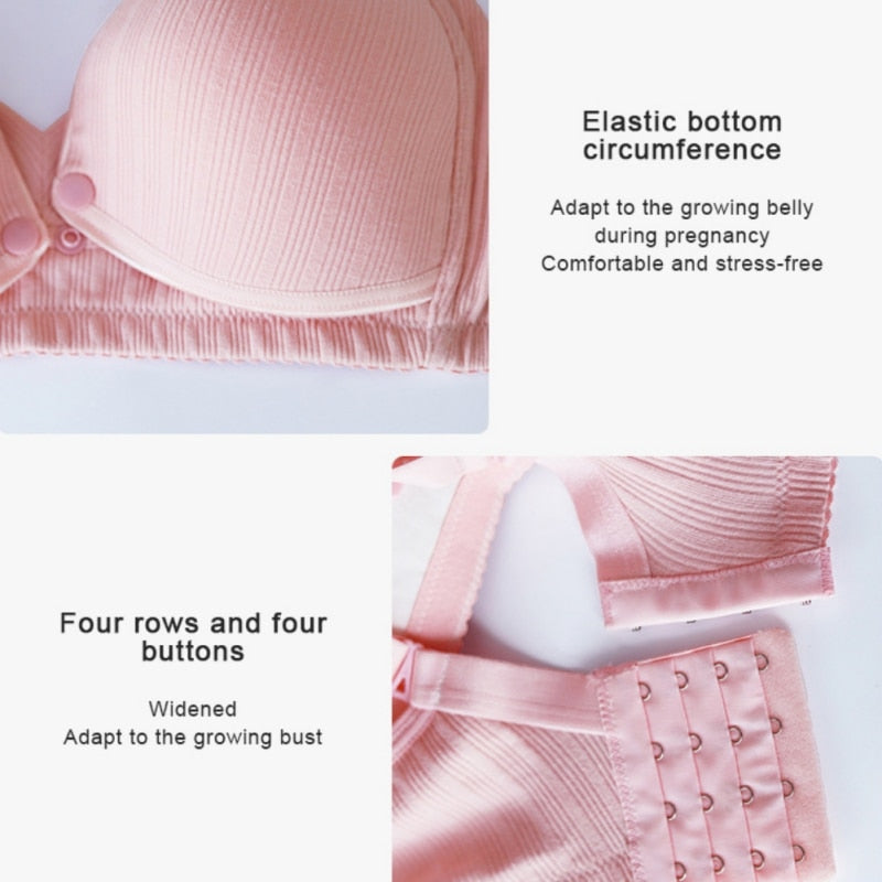 Breast-Feeding Cotton Nursing Bras