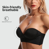 A B C D Cup Sexy Strapless Push Up Bra