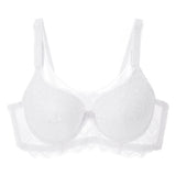 Push Up Lace Embroidered Bow Bra