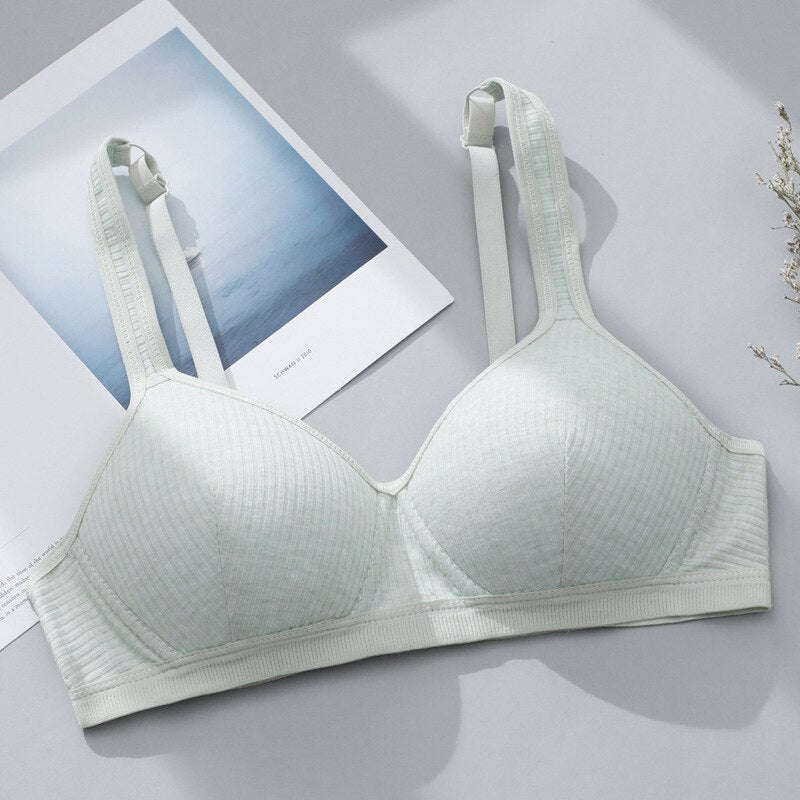 Solid Color Small Breasts Thin Bra