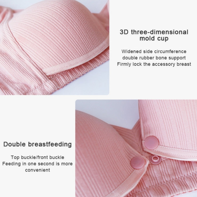 Breast-Feeding Cotton Nursing Bras