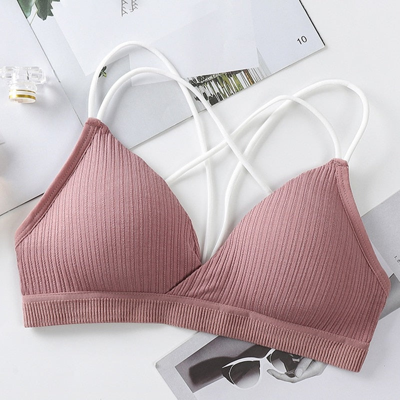 Sexy Crop Top Push Up Bra