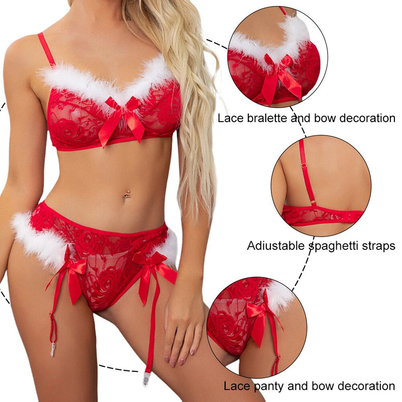 2PCS Christmas Sexy Suit Sleeveless Underwear