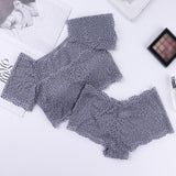 High-elastic Mesh Anti-glare Bra Pantie Set