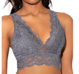 V-neck Lace Seamless Bra