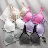 Breastfeeding Maternity Wire free Cotton Nursing Bras